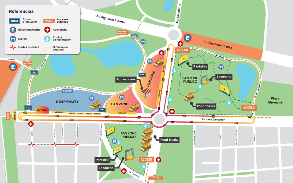 Road Show de Colapinto en Palermo: así serán los cortes de calles