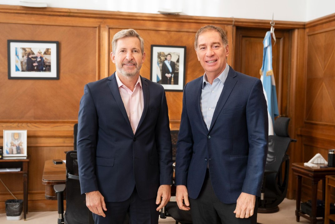 Rogelio Frigerio se reunió con Diego Santilli y Luis Caputo en la Casa Rosada: obras, rutas y elecciones en la agenda