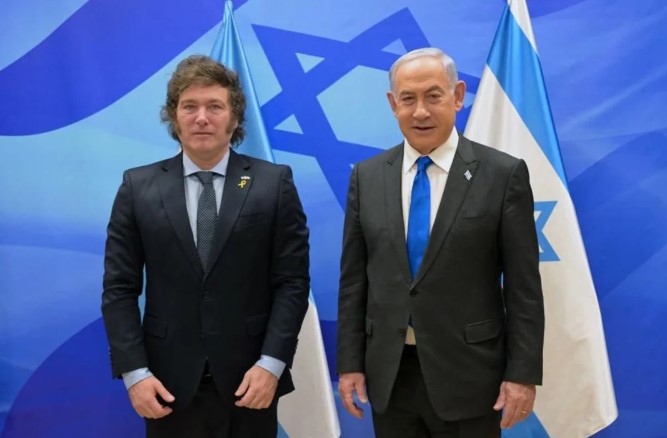 Milei se comunicó con Netanyahu para transmitirle su apoyo en pleno fuego cruzado con Irán