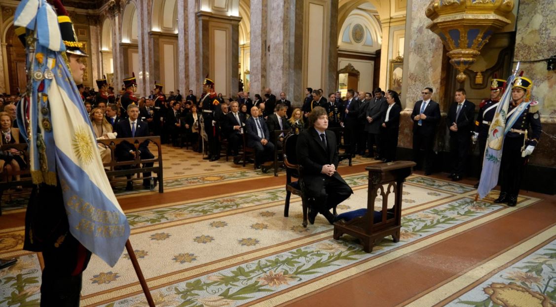 El Presidente Milei encabezó el Tedeum por el 9 de Julio