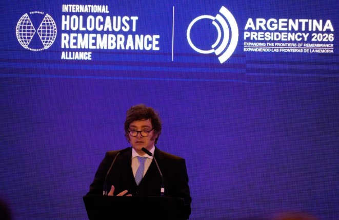 Milei encabezó un plenario para la memoria del Holocausto