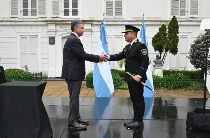 Jorge Macri, en el reconocimiento a policías: “Tomamos la decisión de recuperar el orden en la Ciudad”