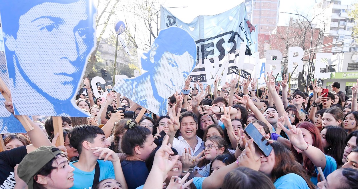 Kicillof se sumó a la marcha federal universitaria y el MDF volvió a salir a la cancha