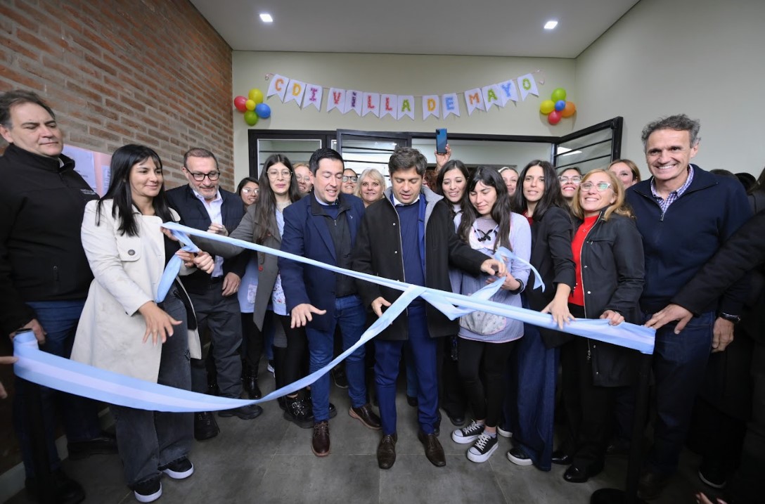 Kicillof y Katopodis inauguraron un nuevo Centro de Desarrollo Infantil en Malvinas Argentinas.