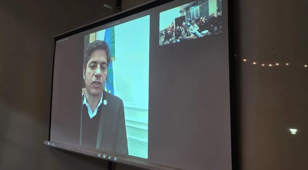 Kicillof desembarcó virtualmente en Entre Ríos y prepara una visita a la provincia 