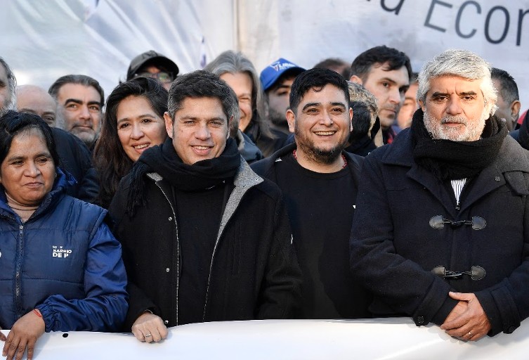 Kicillof en la marcha de San Cayetano: 