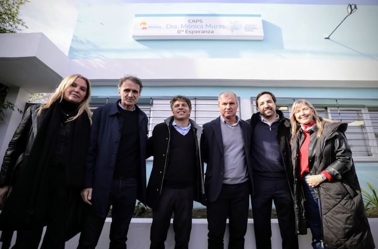 Kicillof inauguró el nuevo edificio del Centro de Atención Primaria de la Salud del barrio Esperanza de Monte