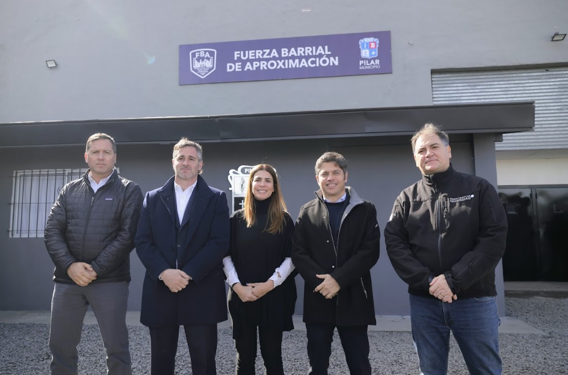 Kicillof inauguró una base de la Fuerza Barrial de Aproximación en Pilar